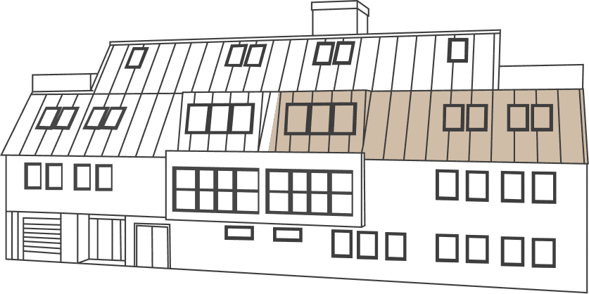 Lage von Top 12 im Haus, schematische Darstellung