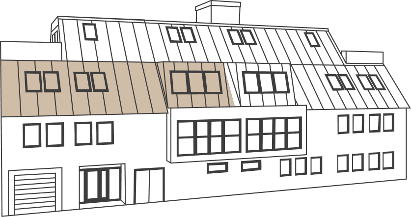 Lage von Top 13 im Haus, schematische Darstellung