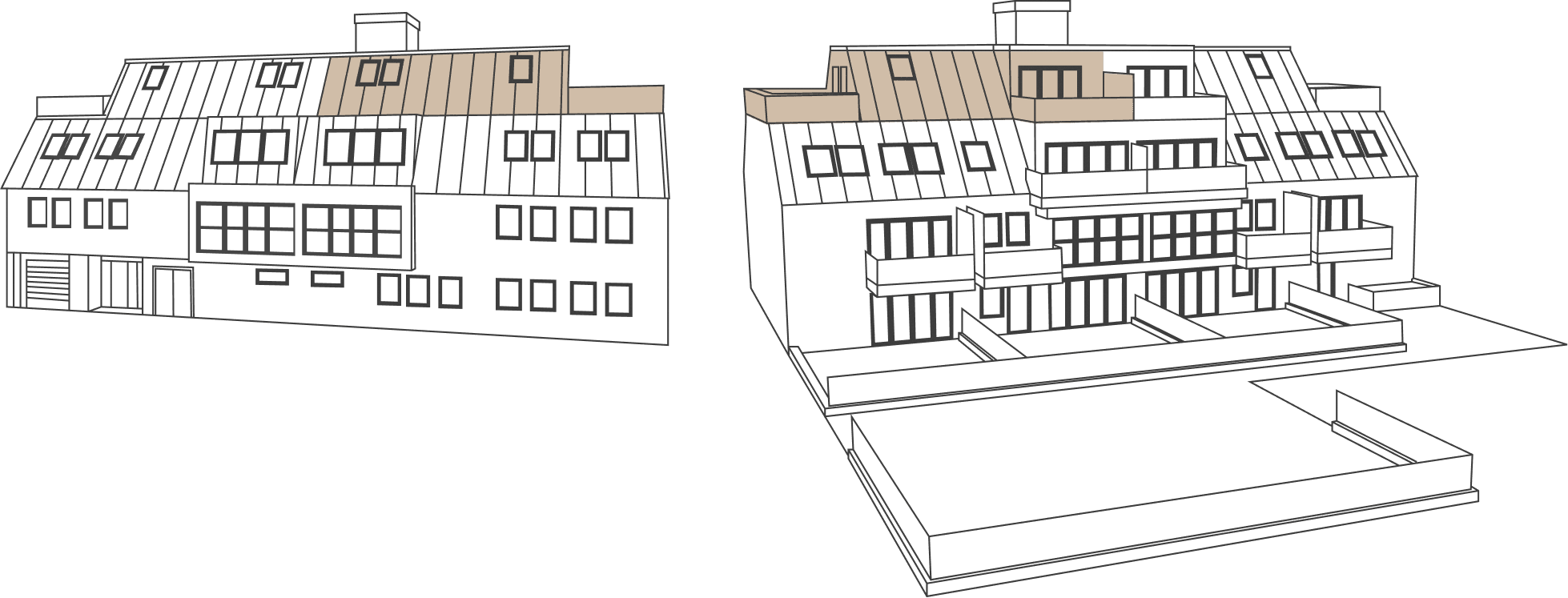 Lage von Top 15 im Haus, schematische Darstellung