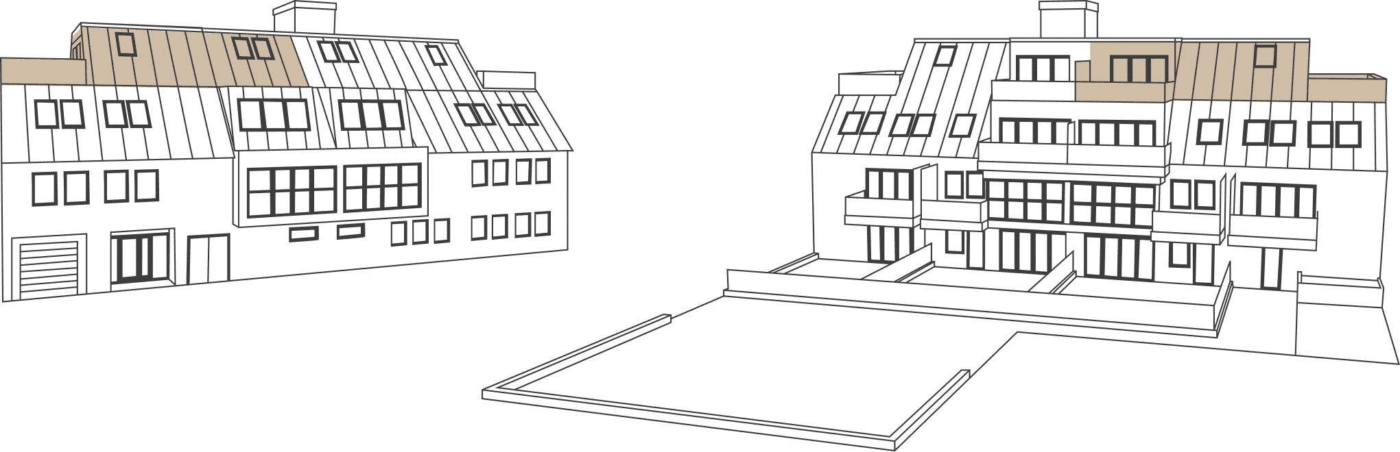 Lage von Top 16 im Haus, schematische Darstellung