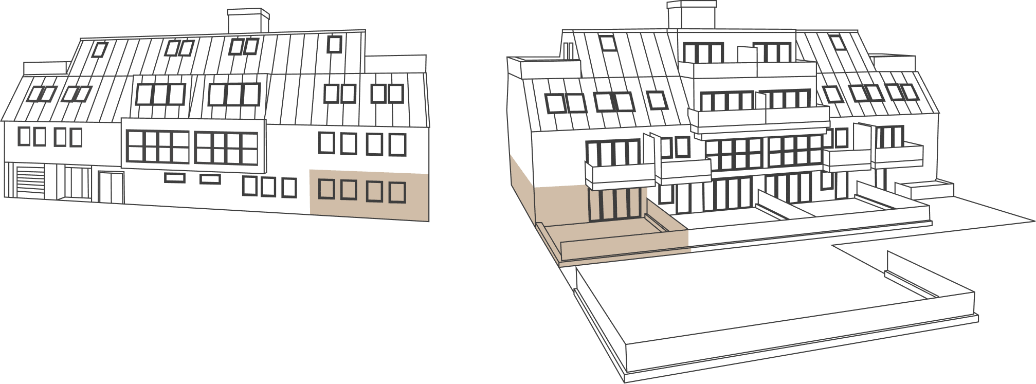 Lage von Top 2 im Haus, schematische Darstellung