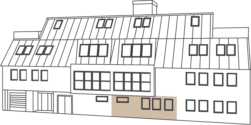 Lage von Top 3 im Haus, schematische Darstellung