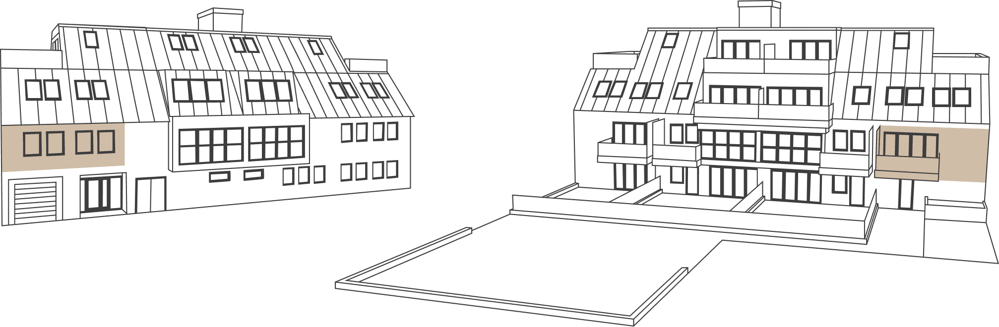 Lage von Top 9 im Haus, schematische Darstellung